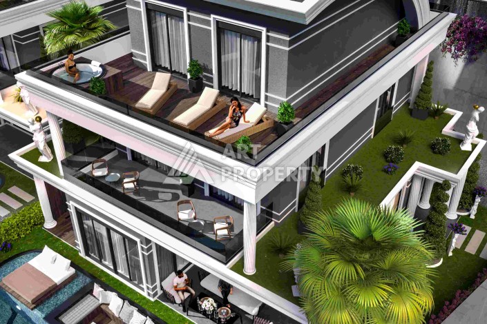 Премиум виллы 4+1 с приватным участком от 260 до 460 м2. Каргыджак, Алания. - Ракурс 11