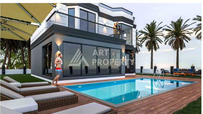 Премиум виллы 4+1 с приватным участком от 260 до 460 м2. Каргыджак, Алания. - Ракурс 19