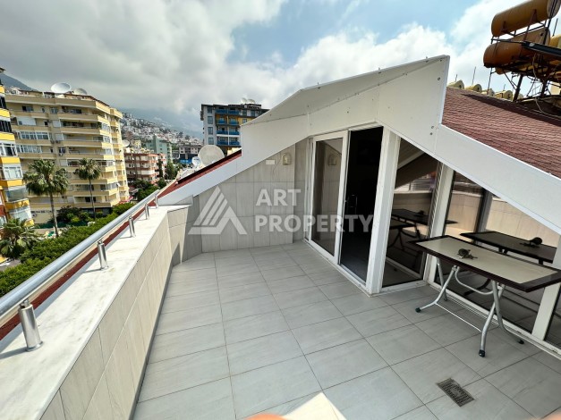 Дуплекс 2+1 с видом на горы в 10 минутах от пляжа Клеопатры, 120 кв.м. - Ракурс 16