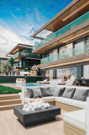 Роскошные виллы 3+1 и 6+2 с панорамными видами на море, от 363 кв.м. Бекташ, Алания. - Ракурс 10