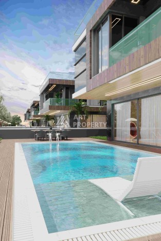 Роскошные виллы 3+1 и 6+2 с панорамными видами на море, от 363 кв.м. Бекташ, Алания. - Ракурс 13