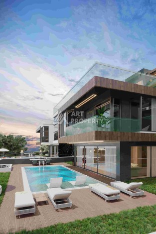 Роскошные виллы 3+1 и 6+2 с панорамными видами на море, от 363 кв.м. Бекташ, Алания. - Ракурс 19