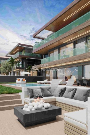 Роскошные виллы 3+1 и 6+2 с панорамными видами на море, от 363 кв.м. Бекташ, Алания. - Ракурс 23