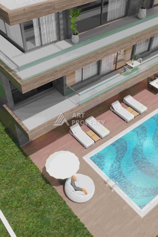 Роскошные виллы 3+1 и 6+2 с панорамными видами на море, от 363 кв.м. Бекташ, Алания. - Ракурс 25