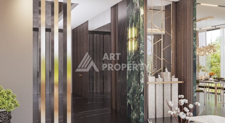 Роскошные виллы 3+1 и 6+2 с панорамными видами на море, от 363 кв.м. Бекташ, Алания. - Ракурс 33