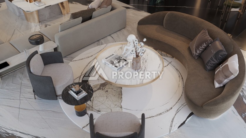 Роскошные виллы 3+1 и 6+2 с панорамными видами на море, от 363 кв.м. Бекташ, Алания. - Ракурс 34