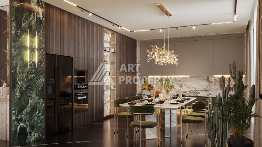 Роскошные виллы 3+1 и 6+2 с панорамными видами на море, от 363 кв.м. Бекташ, Алания. - Ракурс 36