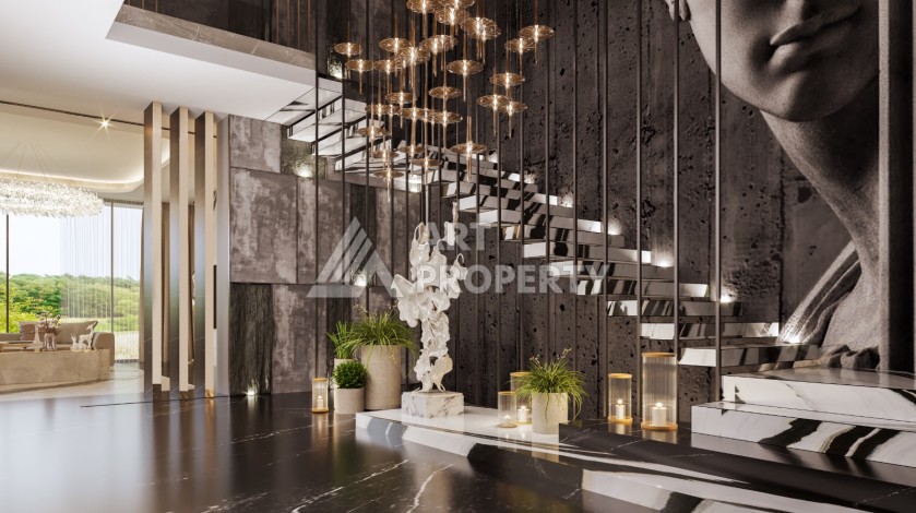 Роскошные виллы 3+1 и 6+2 с панорамными видами на море, от 363 кв.м. Бекташ, Алания. - Ракурс 37