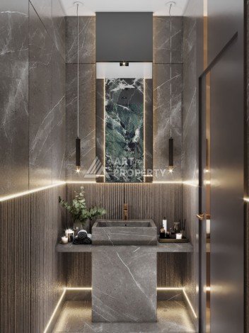 Роскошные виллы 3+1 и 6+2 с панорамными видами на море, от 363 кв.м. Бекташ, Алания. - Ракурс 39