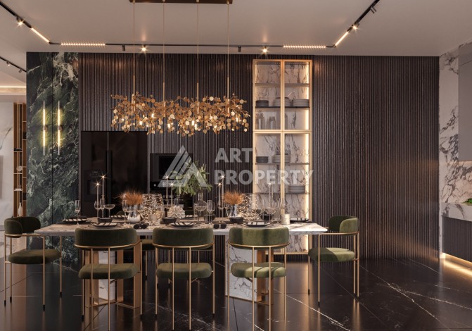 Роскошные виллы 3+1 и 6+2 с панорамными видами на море, от 363 кв.м. Бекташ, Алания. - Ракурс 40