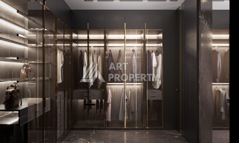 Роскошные виллы 3+1 и 6+2 с панорамными видами на море, от 363 кв.м. Бекташ, Алания. - Ракурс 49