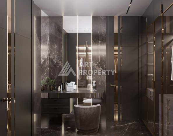 Роскошные виллы 3+1 и 6+2 с панорамными видами на море, от 363 кв.м. Бекташ, Алания. - Ракурс 50