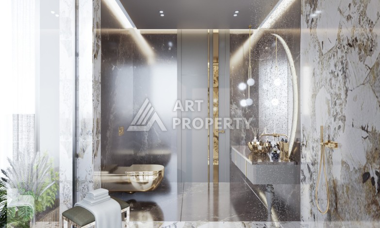 Роскошные виллы 3+1 и 6+2 с панорамными видами на море, от 363 кв.м. Бекташ, Алания. - Ракурс 55