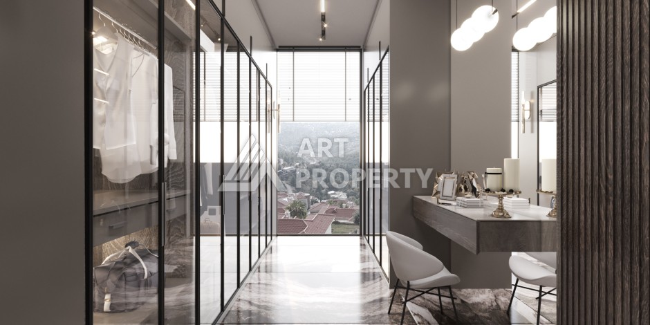 Роскошные виллы 3+1 и 6+2 с панорамными видами на море, от 363 кв.м. Бекташ, Алания. - Ракурс 67