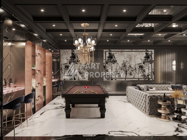 Роскошные виллы 3+1 и 6+2 с панорамными видами на море, от 363 кв.м. Бекташ, Алания. - Ракурс 69