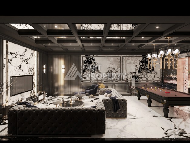 Роскошные виллы 3+1 и 6+2 с панорамными видами на море, от 363 кв.м. Бекташ, Алания. - Ракурс 70