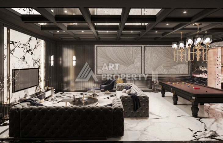 Роскошные виллы 3+1 и 6+2 с панорамными видами на море, от 363 кв.м. Бекташ, Алания. - Ракурс 71