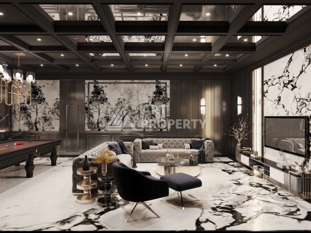 Роскошные виллы 3+1 и 6+2 с панорамными видами на море, от 363 кв.м. Бекташ, Алания. - Ракурс 73