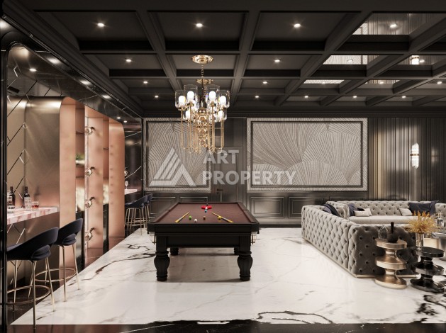 Роскошные виллы 3+1 и 6+2 с панорамными видами на море, от 363 кв.м. Бекташ, Алания. - Ракурс 78