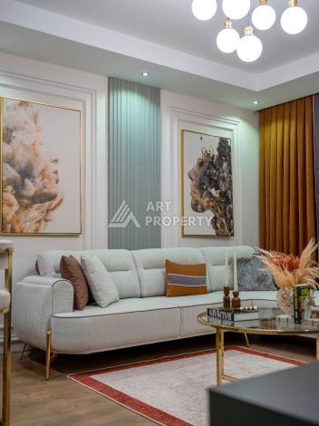 Меблированная квартира 1+1 в 400 метрах от моря, 60 м2. Кестель, Алания. - Ракурс 5