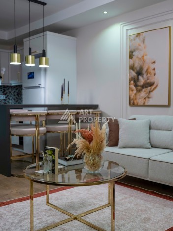 Меблированная квартира 1+1 в 400 метрах от моря, 60 м2. Кестель, Алания. - Ракурс 7