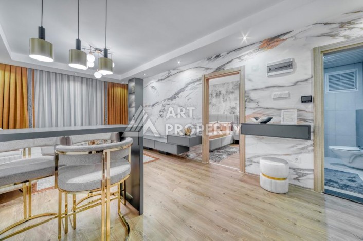 Меблированная квартира 1+1 в 400 метрах от моря, 60 м2. Кестель, Алания. - Ракурс 8