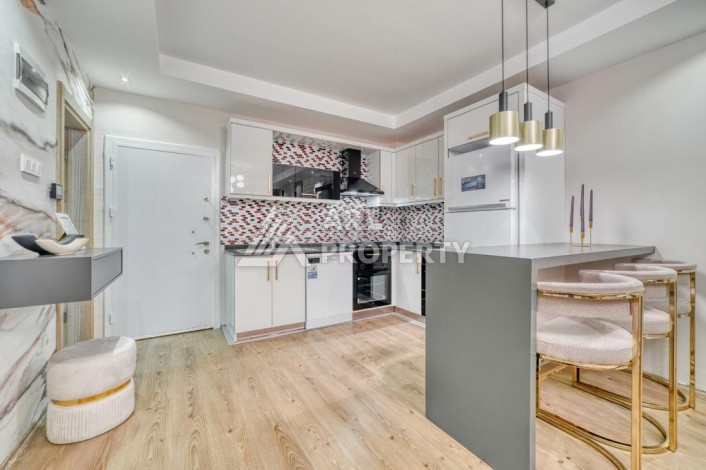 Меблированная квартира 1+1 в 400 метрах от моря, 60 м2. Кестель, Алания. - Ракурс 9