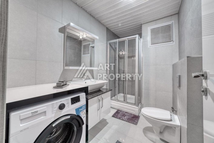 Меблированная квартира 1+1 в 400 метрах от моря, 60 м2. Кестель, Алания. - Ракурс 19