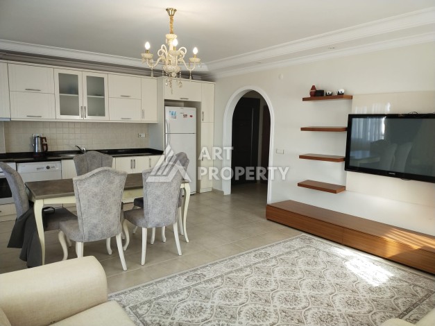 Просторная квартира 2+1 с видом на море и горы в Махмутларе. До пляжа 100 метров. - Ракурс 6