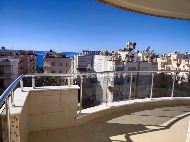 Просторная квартира 2+1 с видом на море и горы в Махмутларе. До пляжа 100 метров. - Ракурс 9