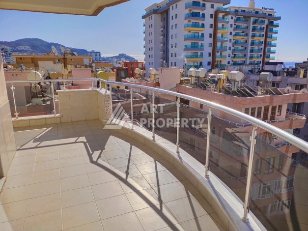 Просторная квартира 2+1 с видом на море и горы в Махмутларе. До пляжа 100 метров. - Ракурс 10