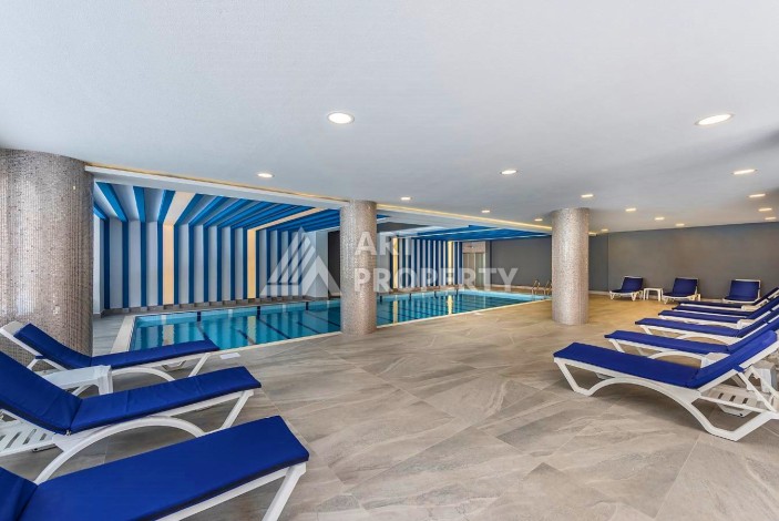 Квартира 1+1 с видом на море на первой береговой линии в Махмутларе, 61 кв.м. - Ракурс 7