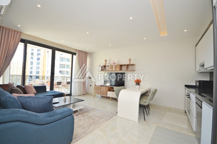 Квартира 1+1 с видом на море на первой береговой линии в Махмутларе, 61 кв.м. - Ракурс 15