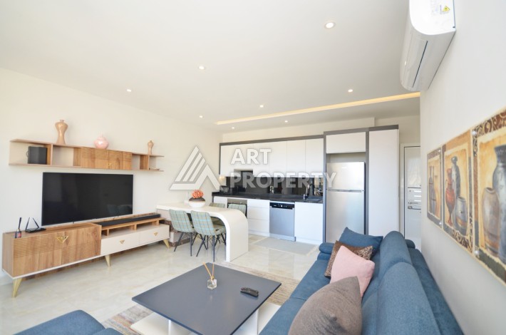 Квартира 1+1 с видом на море на первой береговой линии в Махмутларе, 61 кв.м. - Ракурс 16