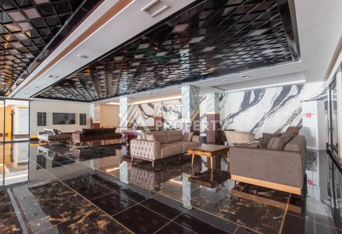 Двухкомнатные меблированные апартаменты 70 кв.м. в резиденции премиум класса в Махмутларе. - Ракурс 27