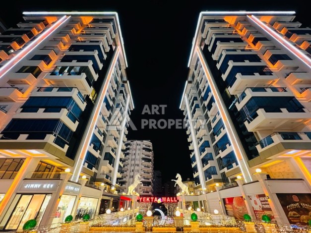 Двухкомнатные меблированные апартаменты 70 кв.м. в резиденции премиум класса в Махмутларе. - Ракурс 31