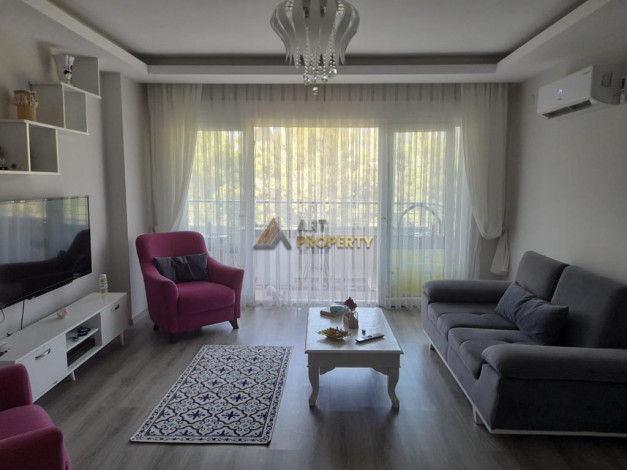 Трехкомнатные апартаменты с шикарным видом на горы, в районе Оба, Алания,90 м2 - Ракурс 2