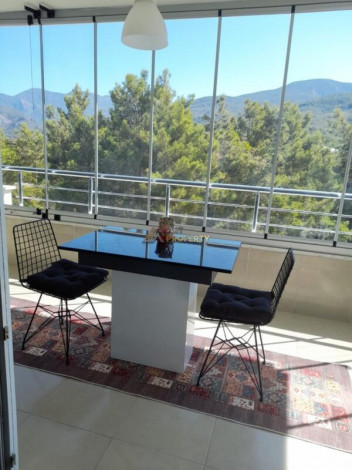 Трехкомнатные апартаменты с шикарным видом на горы, в районе Оба, Алания,90 м2 - Ракурс 6