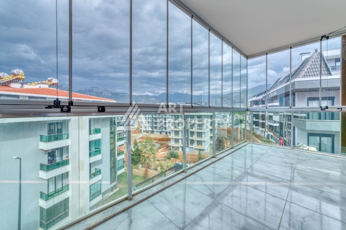 Продажа дуплекса в районе Оба, планировкой 2+1, площадью 95 м2 с частичным видом на море и крепость - Ракурс 9