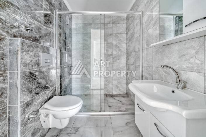 Продажа дуплекса в районе Оба, планировкой 2+1, площадью 95 м2 с частичным видом на море и крепость - Ракурс 20