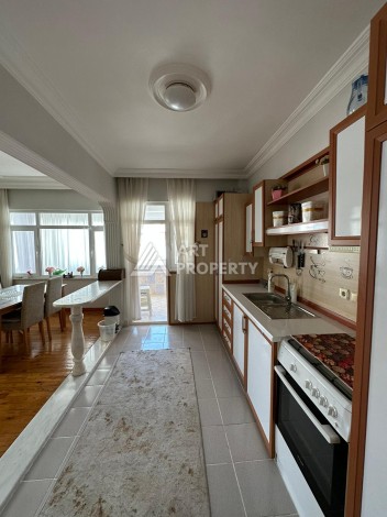 Продажа апартаментов планировкой 2+1 и площадью 130 м2 в 350 м от моря в зеленом районе Оба - Ракурс 14