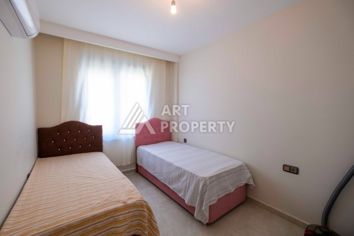 Квартира 2+1 с видом на море на первой береговой линии, 80 кв.м. Махмутлар, Алания - Ракурс 7