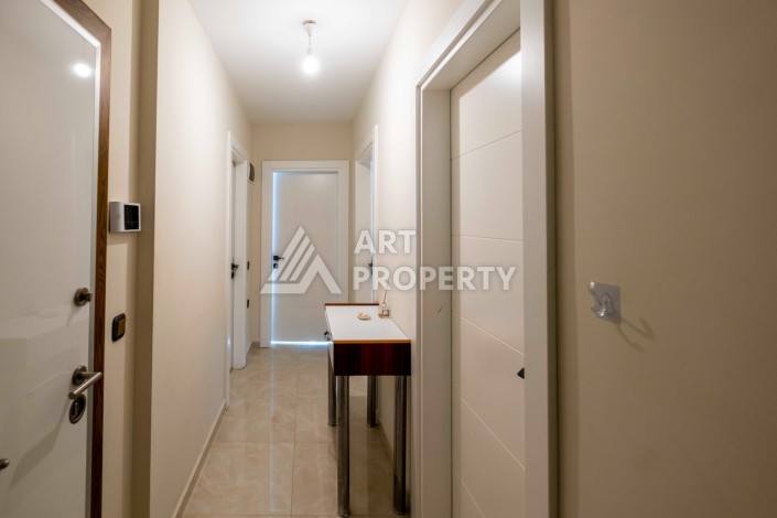 Квартира 2+1 с видом на море на первой береговой линии, 80 кв.м. Махмутлар, Алания - Ракурс 10