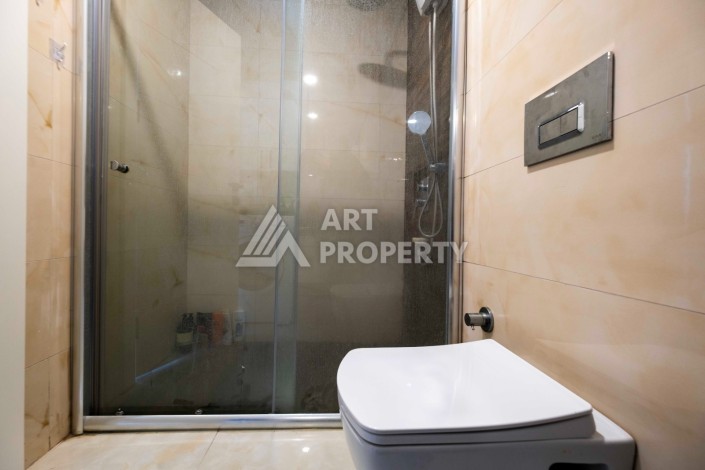 Квартира 2+1 с видом на море на первой береговой линии, 80 кв.м. Махмутлар, Алания - Ракурс 12