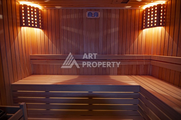 Квартира 2+1 с видом на море на первой береговой линии, 80 кв.м. Махмутлар, Алания - Ракурс 39