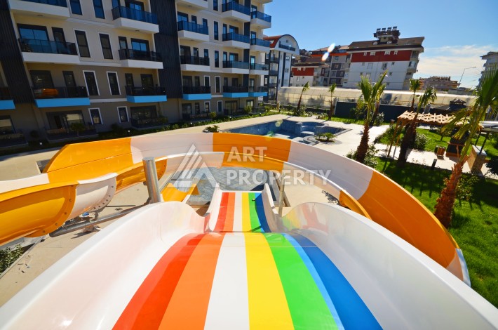 Двухкомнатная квартира 50 кв.м. с видом на море. Авсаллар, Алания. - Ракурс 2