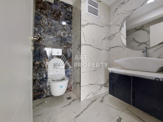 Продажа дуплекса 2+1 , площадью 90 м2 с видом на море  в зеленом районе Кестель в 150 м от пляжа - Ракурс 9