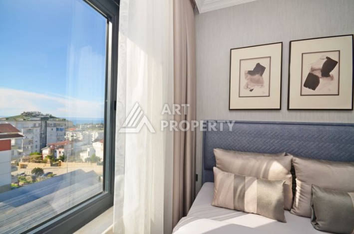 Продажа 1+1 с видом на море, 50м2 на 5 этаже в Авсаларе - Ракурс 16