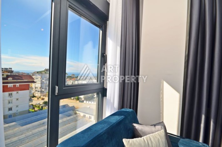 Продажа 1+1 с видом на море, 50м2 на 5 этаже в Авсаларе - Ракурс 19