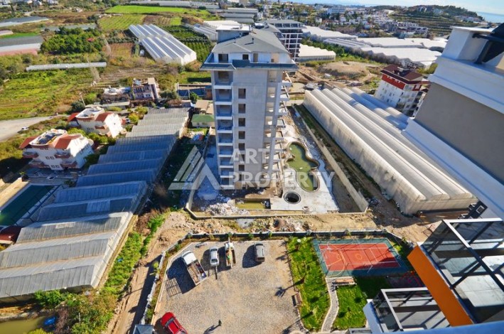 Квартира с видом на море, дуплекс 2+1, 98 м2, в 800 метрах от моря в Авсаларе - Ракурс 3